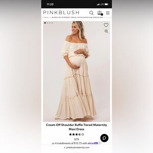 Pink blush Maternity Dress